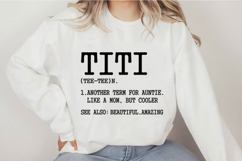 Titi definition noun like a mom auntie Svg Design Product Image 3