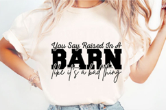 Funny Barn Farmer Shirt Svg Design Product Image 2