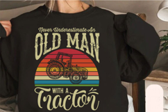 Old Man Tractor Svg Design Product Image 3