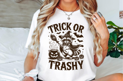 Trick or Trashy Halloween Raccoon Svg Designs Product Image 2