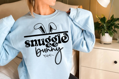Snuggle Bunny Easter SVG Product Image 2