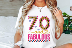 70 and Fabulous Svg, Fabulous Svg Cut Files Creative Art Product Image 3