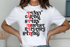 Funny Caring Stern Honest Reliable Strong Svg Product Image 3