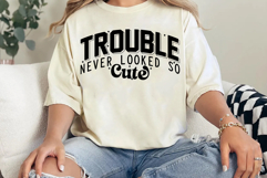 Trouble Never Looked So Cute SVG Product Image 3