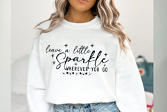 Leave a little sparkle Svg Cut Files Creative Art Product Image 2