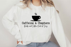 Caffeine &amp; Chapters Svg Design Product Image 2