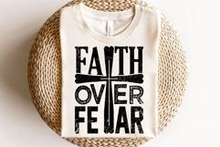 Faith over Fear SVG PNG, Christian Product Image 2