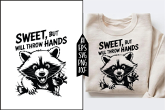 Sweet But Will Throw Hands Svg Designs Product Image 2