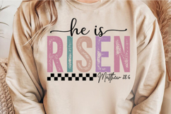 Checkered Risen Svg Design Product Image 2