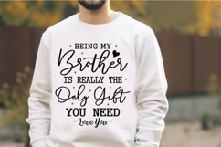 Funny Brother Gift from Sister Svg Design Product Image 2
