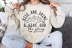 Rise And Shine &amp; Give God the Glory Svg Cut Files Product Image 2
