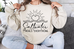 Saltwater Heals Everything Svg Cut Files Creative Art Product Image 2