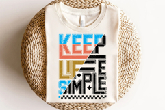 Keep Life Simple Svg Cut Files Creative Art Product Image 3