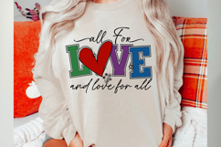 All For Love And Love For All Svg Cut Files Creative Art Product Image 1