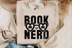 Book Nerd Svg Cut Files Creative Art Product Image 3