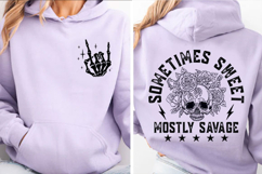 Sometimes Sweet Mostly Savage Svg Design Product Image 1