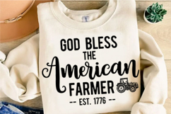 God Bless the American Farmer Svg Design Product Image 3