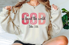God Loved The World Svg Design Product Image 1