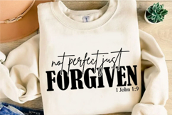 Not Perfect Just Forgiven Christian Svg Design Product Image 3