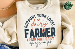 Support Local Dairy Farmer Svg Design Product Image 3