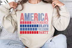 America Independence Brave Freedom Party Svg Cut Files Product Image 3