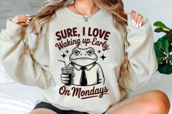 Funny Monday Frog Svg Designs Product Image 3