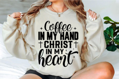 Coffee and Jesus Christ Svg Design Product Image 1