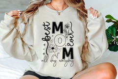 Best Mom Ever SVG PNG, Floral Mom Svg Design Product Image 3