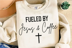 Fueled by Jesus and Coffee Svg Design Product Image 2