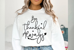 Be Thankful Always SVG, Thanksgiving SVG Design Product Image 2