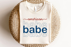 American Babe Svg Cut Files Creative Art Product Image 2