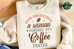 Powered by Coffee and Prayer Svg Design Product Image 3
