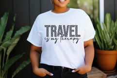 Travel Is My Therapy Svg Cut Files Creative Art Product Image 3