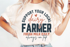 Support Local Dairy Farmer Svg Design Product Image 1