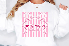 He Is Risen SVG PNG, Christian Bow PNG Product Image 1