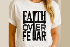 Faith over Fear SVG PNG, Christian Product Image 3