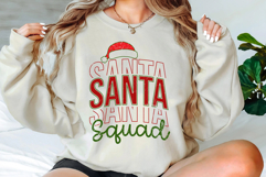 Santa Squad Svg Cut Files Creative Art Product Image 4