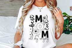 Best Mom Ever SVG PNG, Floral Mom Svg Design Product Image 1