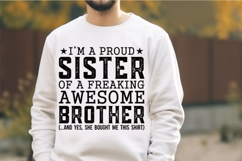 I'm A Proud Brother Of A Wonderful Svg Design Product Image 2