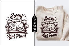 Sorry Got Plans Svg Designs Product Image 3