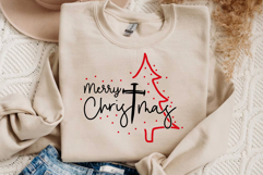 Merry Christmas Svg, Christmas Shirt Svg Product Image 3