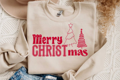 Merry Christmas PNG, Checkered Christmas Svg Cut Files Product Image 3