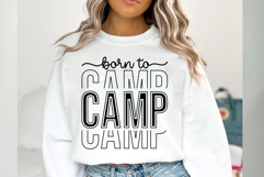 Born to Camp Svg Cut Files Creative Art Product Image 1