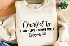 Created to Ephesians Svg Design Product Image 3