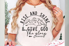 Rise And Shine &amp; Give God the Glory Svg Cut Files Product Image 3