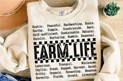 Farm Life Words Farm Positive Svg Design Product Image 3