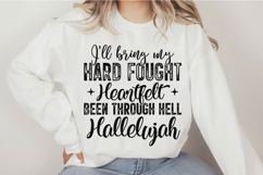 Hard Fought Hallelujah Svg Design Product Image 3