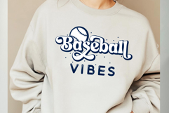Retro Baseball Vibes SVG, PNG Product Image 3