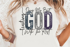 Doing My Best and Trusting God Svg Design Product Image 3