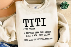 Titi definition noun like a mom auntie Svg Design Product Image 1